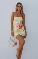 Make Up My Mind Sequin Mini Dress Canary Orchid