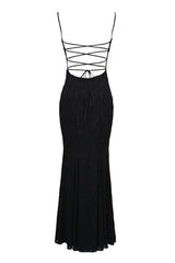 Black Lace Maxi Dress