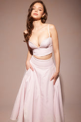 Ballerina Pink Cropped Bralette Top