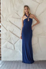 Ragen Keyhole Halter Maxi Dress