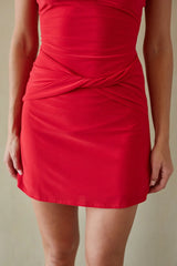 Kiki Twist Front Mini Dress