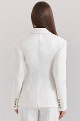 White Hourglass Blazer