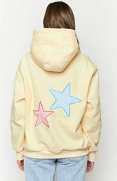 AmbreCloset Cream Star Hoodie