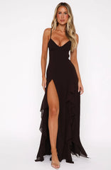Summer Solstice Maxi Dress Chocolate