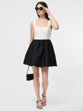 Taffeta Square Neck Mini Dress