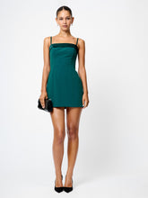 Azra Twill Foldover Mini Dress
