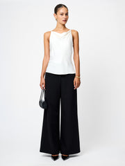 Ennis Satin Cowl Neck Top