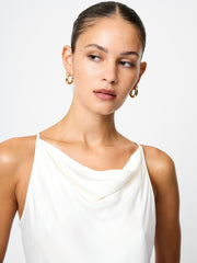Ennis Satin Cowl Neck Top