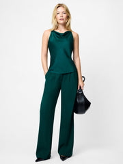 Ennis Satin Cowl Neck Top