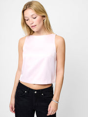 Carey Combo Velvet Bow Top