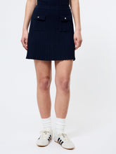 Crinkle Knit Mini Skirt