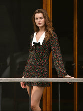 Yasmin Crepe Collared Mini Dress