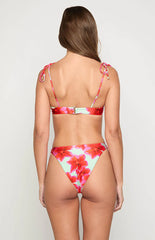 9.0 Swim Bianca Green Floral Bikini Bottoms