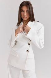 White Hourglass Blazer