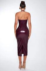Violette Midi Dress - Cherry Lacquer