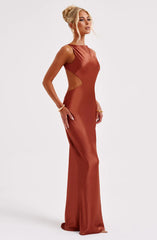 Yves Maxi Dress - Rust