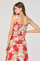 Ruched Bustier Crop Top