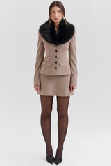 Puppytooth Check Hourglass Jacket