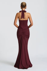 Rosetta Maxi Dress - Cherry Lacquer