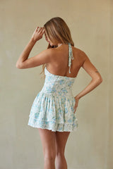 Callie Floral Halter Mini Dress
