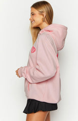 AmbreCloset Pink Lovey Bubble Hoodie