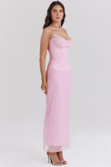 Cotton Candy Corset Maxi Dress