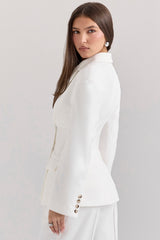 White Hourglass Blazer