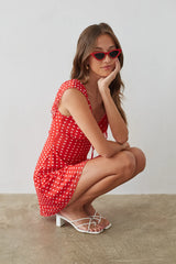 Enid Ruffle Heart Mini Dress