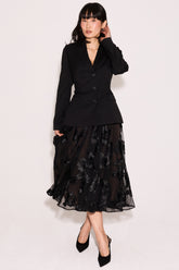 Black Tailored Hourglass Jacket