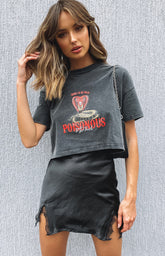 Vivian Lace Mini Skirt Black