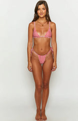 9.0 Swim Sumba Red Gingham Bikini Top