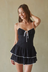 Fiorella Open Back Mini Dress