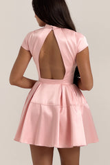 Parisian Pink Backless Mini Dress