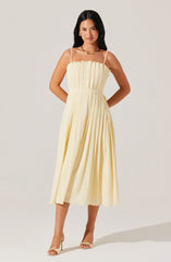 Sunny Pleated Midi Dress
