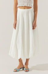 Kissel Eyelet Bubble Maxi Skirt