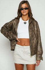 Lioness Kenny Chocolate Bomber Jacket