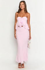 Myrna Pink Strapless Top