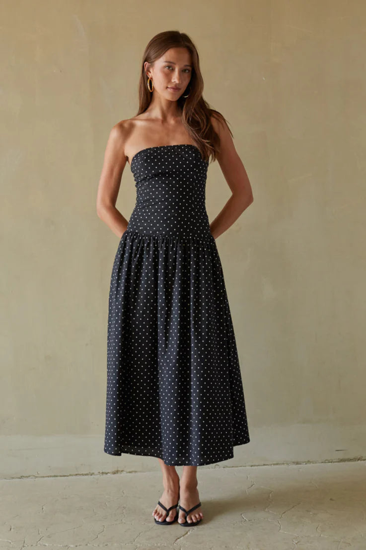Joey Polka Dot Midi Dress