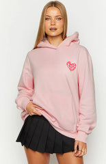 AmbreCloset Pink Lovey Bubble Hoodie