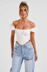 Matilda Corset - Blush Floral Print