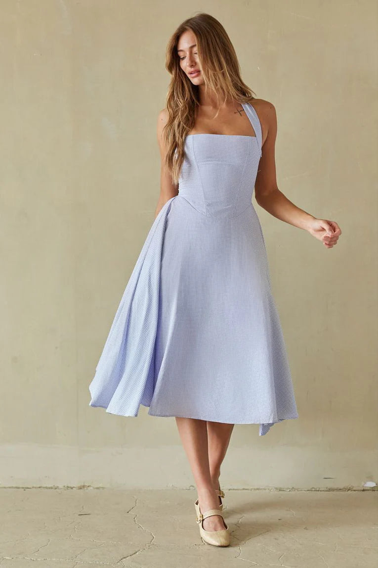 Dorothy Gingham Midi Dress