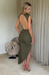 Aphrodite Midi Dress - Khaki