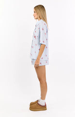 Alexea Lobster Print Pajama Shirt