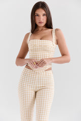 Gingerbread Gingham Corset