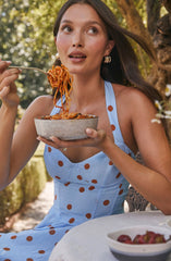 Janie Polka Dot Halter Top