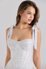 Chiffon Dot Print Mini Dress