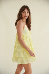 Ella Tiered Ruffle Babydoll Mini Dress