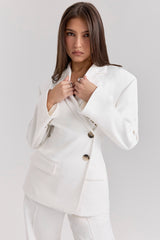 White Hourglass Blazer