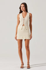 Taimi Crochet Sweater Vest