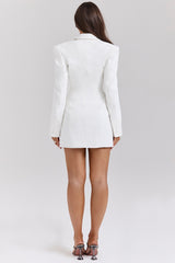 White Blazer Mini Dress